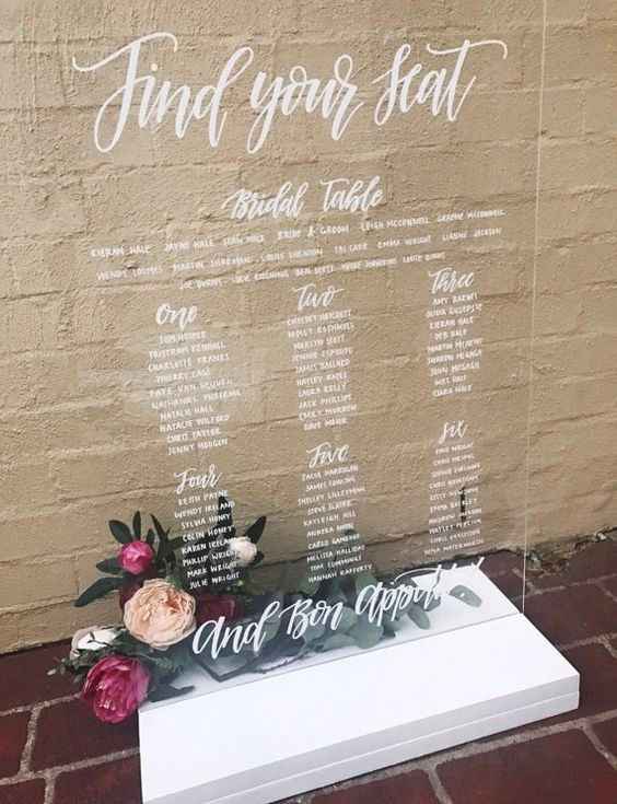 Seating plan boda