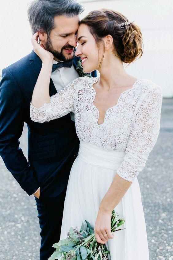 Foto de boda romántica