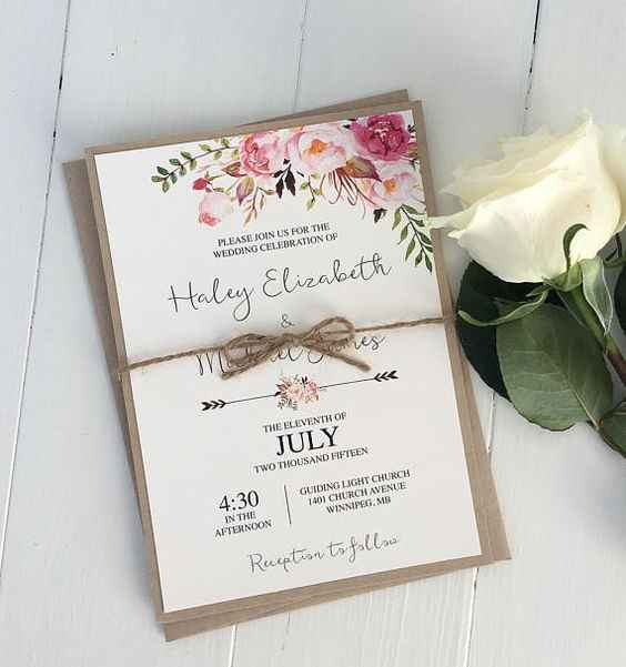 Invitaciones de boda