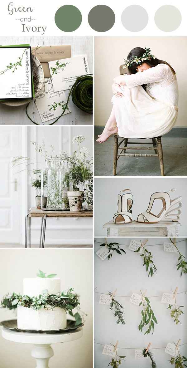 Combinación de color para una boda