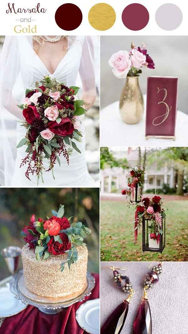 Combinación de color para una boda