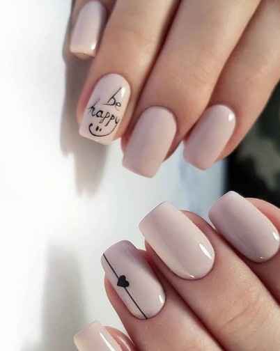 Manicura novia minimalista