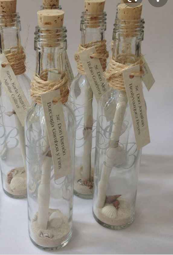 Invitaciones botellita cristal - 1