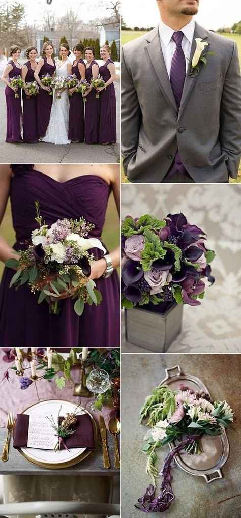 Decoración boda morado