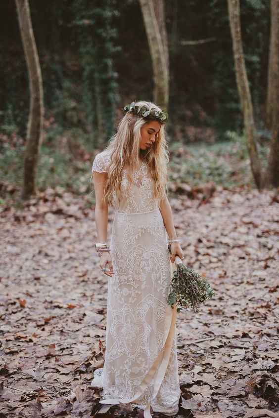 Vestido de novia boho chic