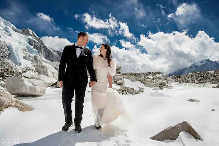 Boda en el Everest