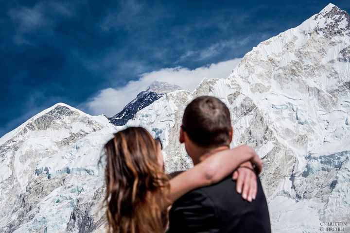 Boda en el Everest