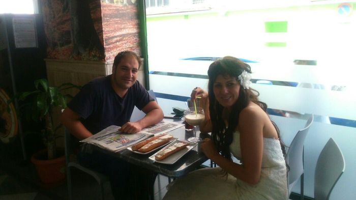 desayunando en ntra cafeteria favorita