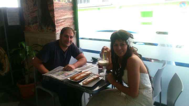 desayunando en ntra cafeteria favorita