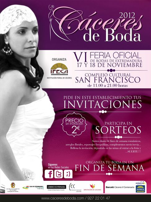 VI EDICIÓN CÁCERES DE BODA 2012
