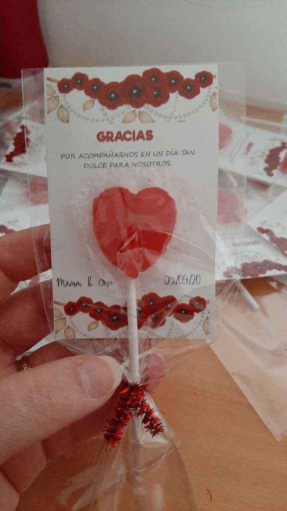 Plantilla tarjeta agradecimiento gominola y piruleta - 1