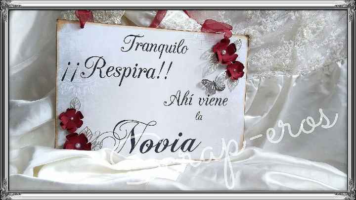 Pizarra para damita de honor - 1