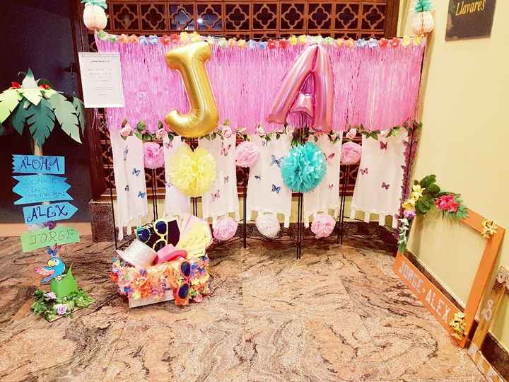 Photocall y mesa de chuches - 1