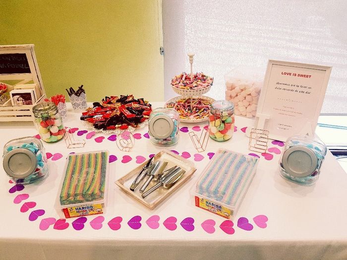Mesas reales de candy bar - 1