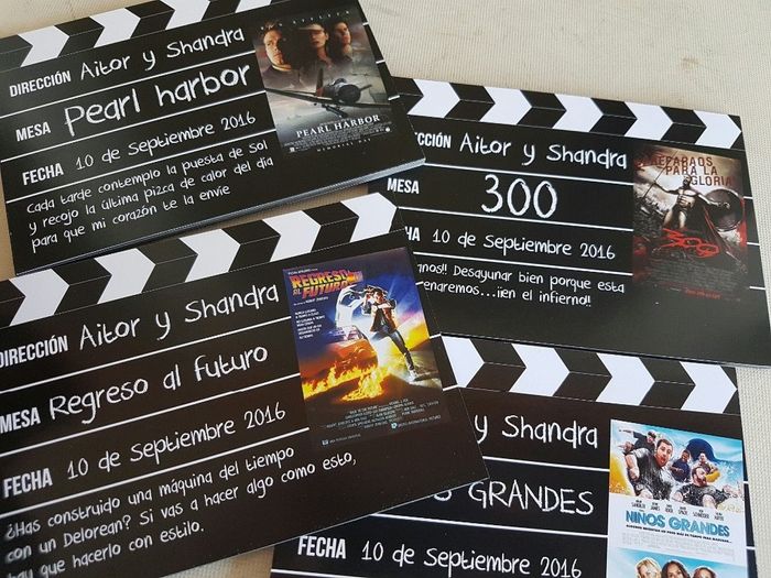 Ya nos han llegado los marcamesas de claqueta