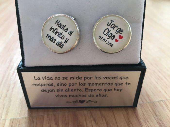 Cubrebotones personalizados - Porque no todos los novios llevan gemelos 1