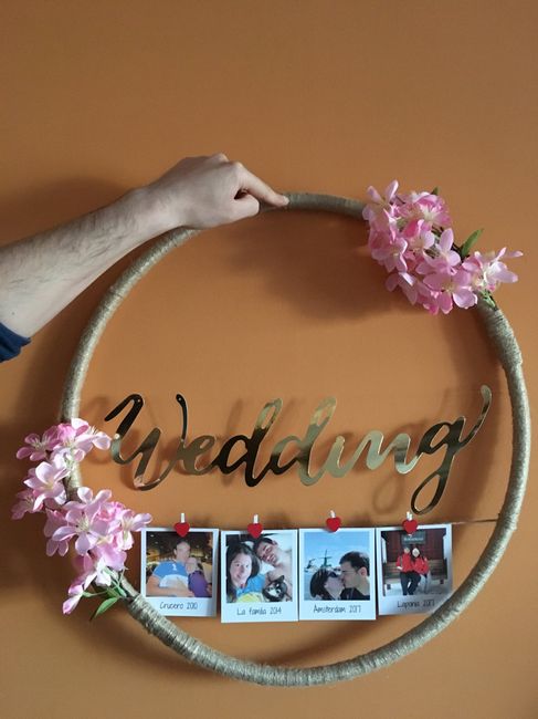 Tutorial para hacer un aro decorativo diy de boda 14