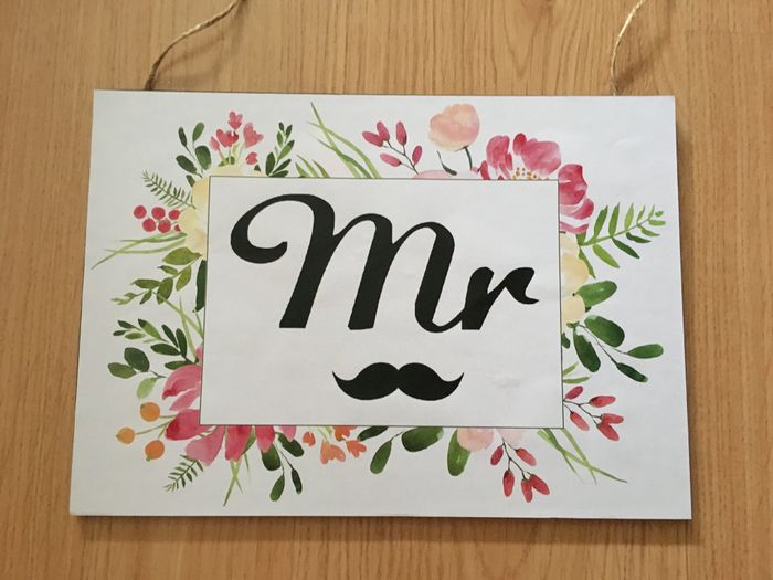 Carteles mr & mrs diy - 2