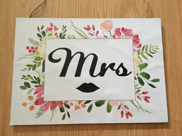 Carteles mr & mrs diy - 3