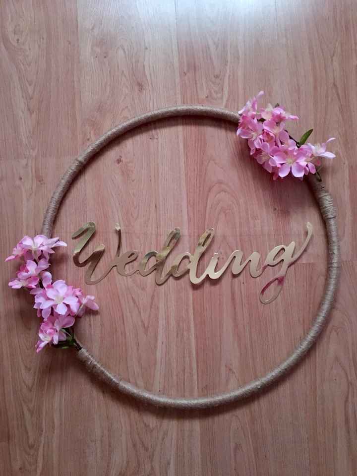 Tutorial para hacer un aro decorativo diy de boda - 9