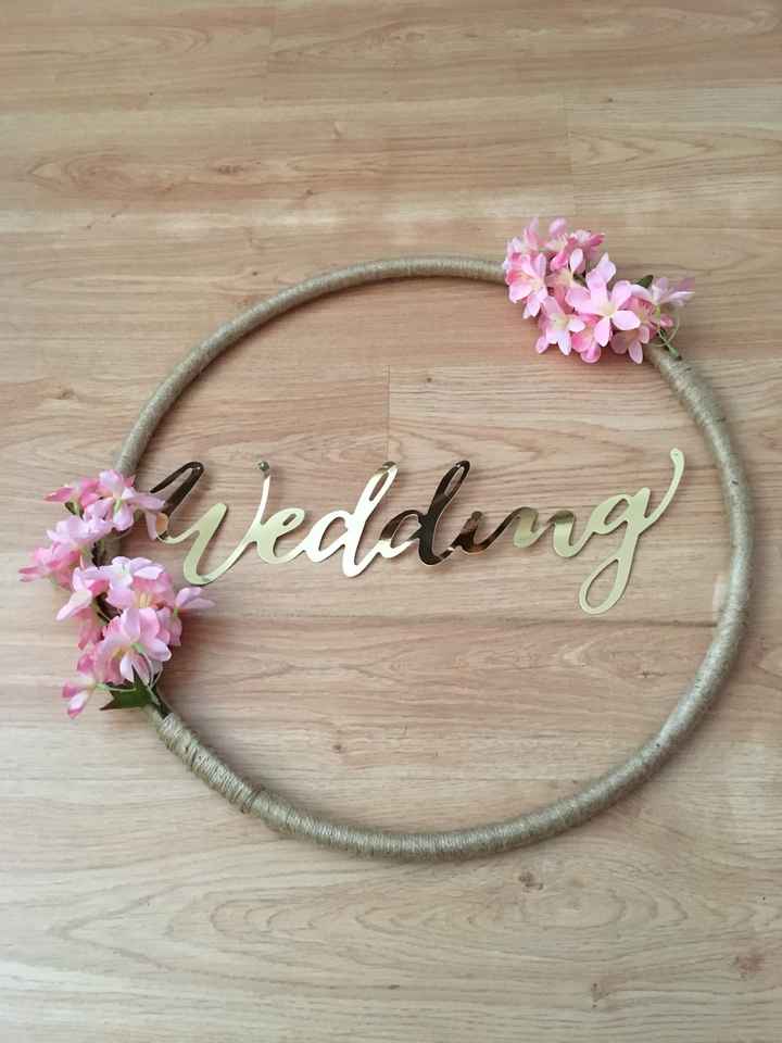 Tutorial para hacer un aro decorativo diy de boda - 11