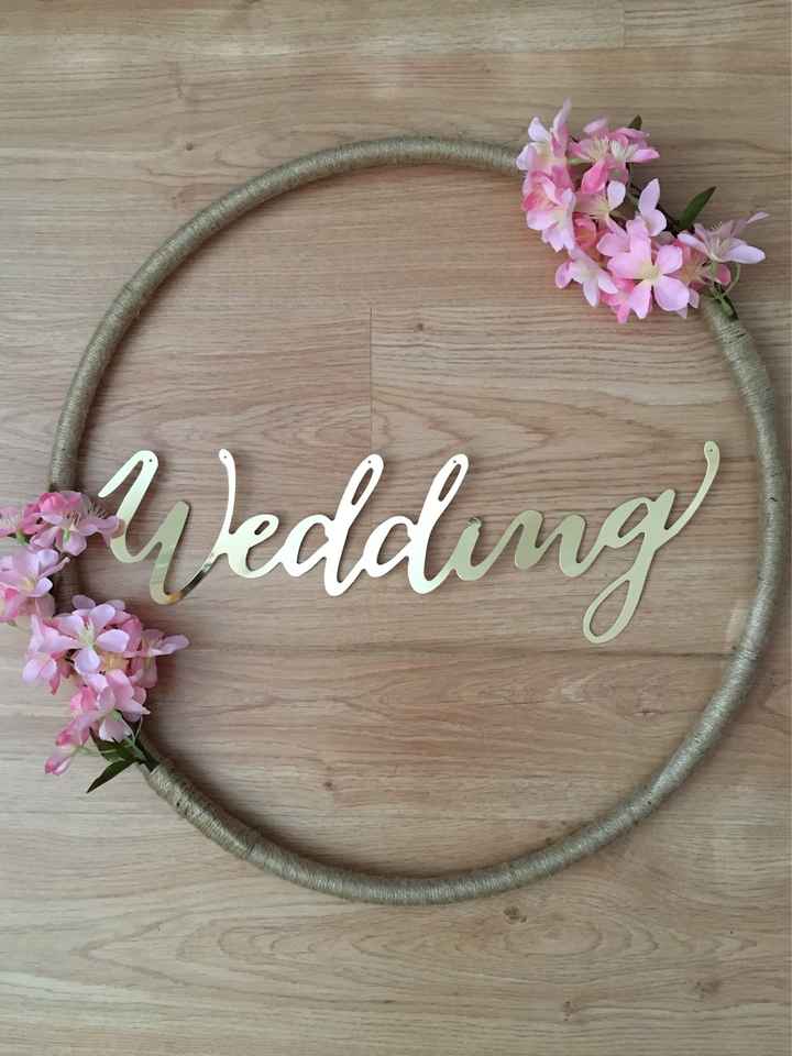 Tutorial para hacer un aro decorativo diy de boda - 12