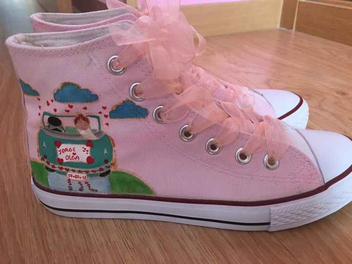 Mis Converse de boda personalizadas... y vamos a por el tercer par de zapatos para ese día!!!!!!! - 