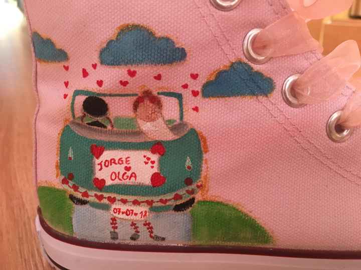 Mis Converse de boda personalizadas... y vamos a por el tercer par de zapatos para ese día!!!!!!! - 