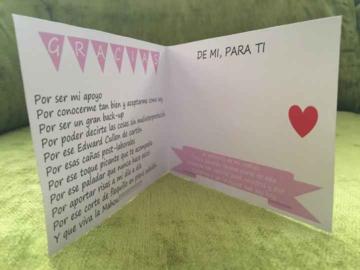  Tarjeta "un trozo de mi vestido" - 4