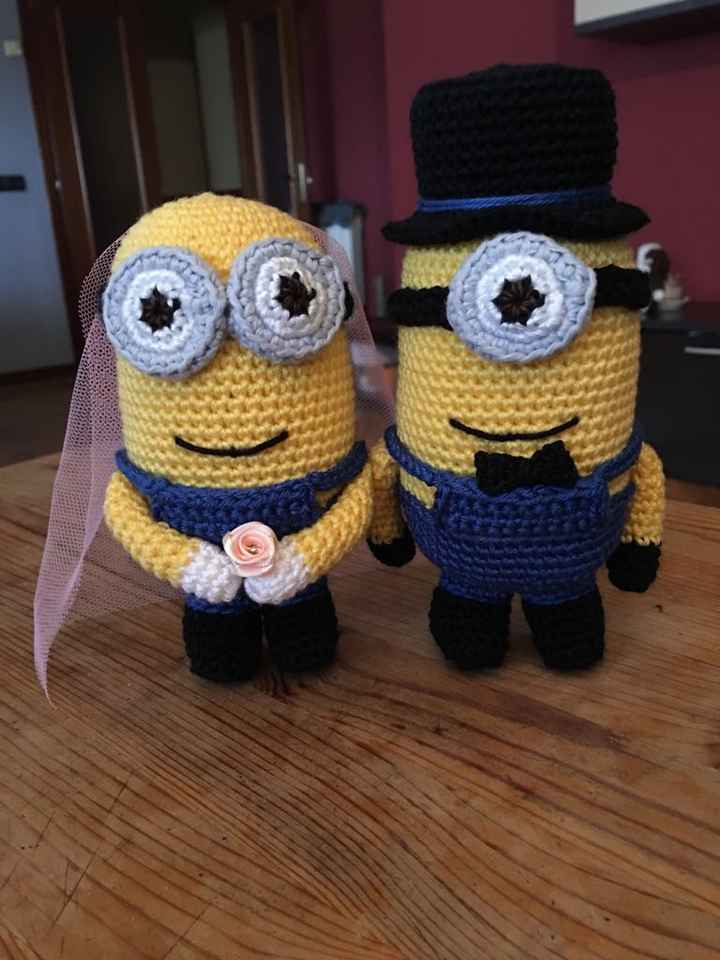 Muñecos Minions topper tarta de boda - 2