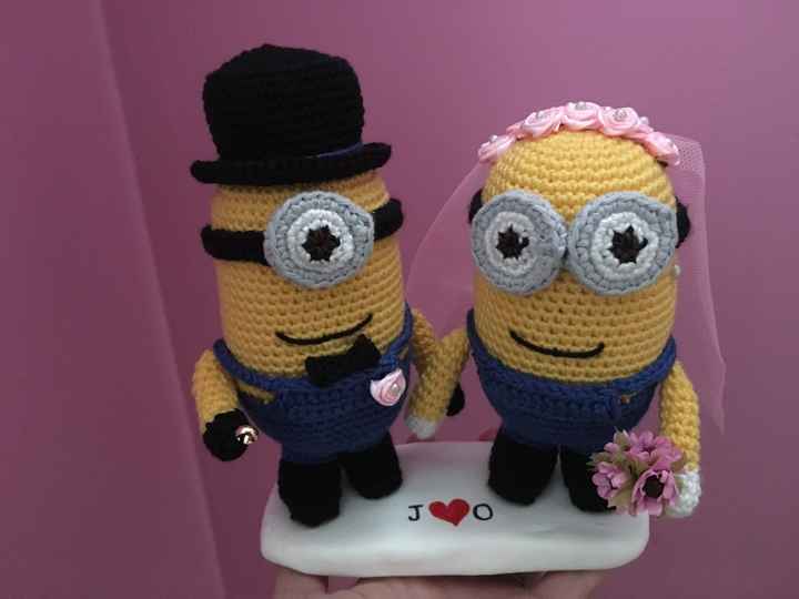 Muñecos Minions topper tarta de boda - 15