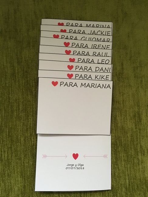 Tarjeta "un trozo de mi vestido" 3