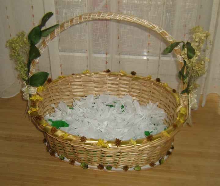 cesta de boda tuneada