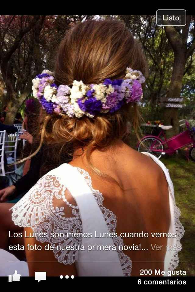 Corona flores para el pelo. - 3