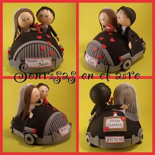 Pedido conjunto muñecos tarta - 2