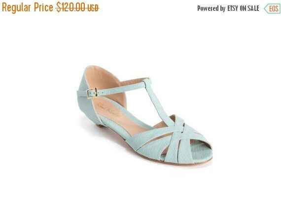 Novias con zapato/sandalia sin tacón - 1