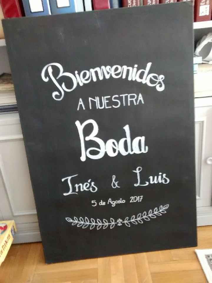 Mi cartel de bienvenida - 1