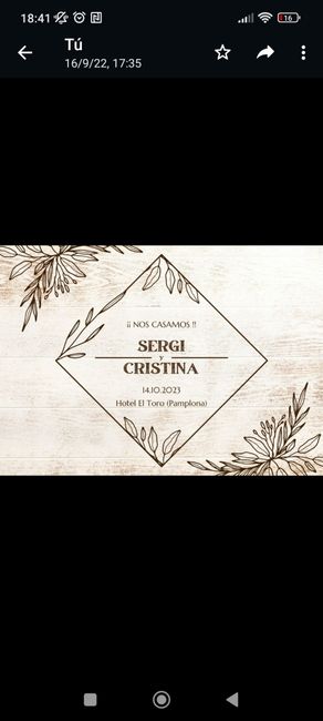 Dudas con el Save the date 6