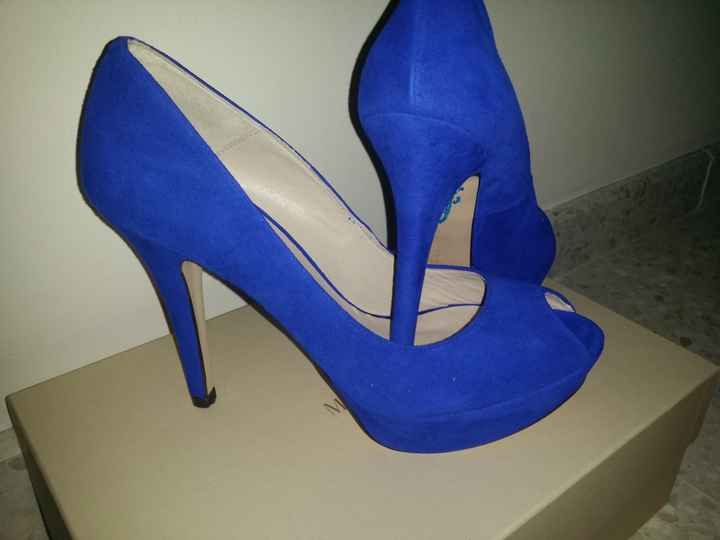 Zapatos azules para la novia - 1
