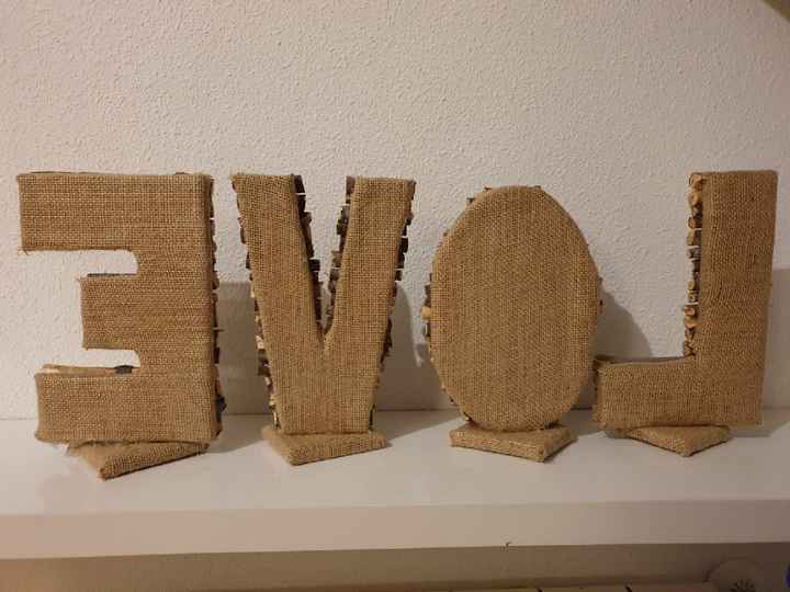 Mis letras para la mesa nupcial - 2