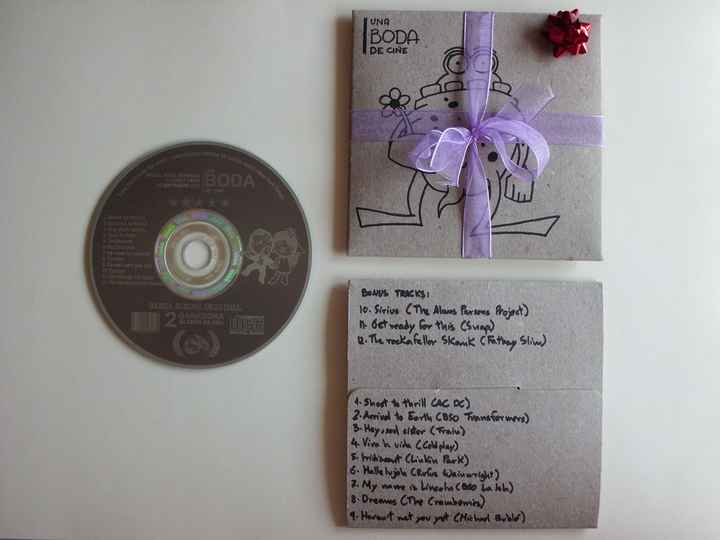 El cd con la banda sonora