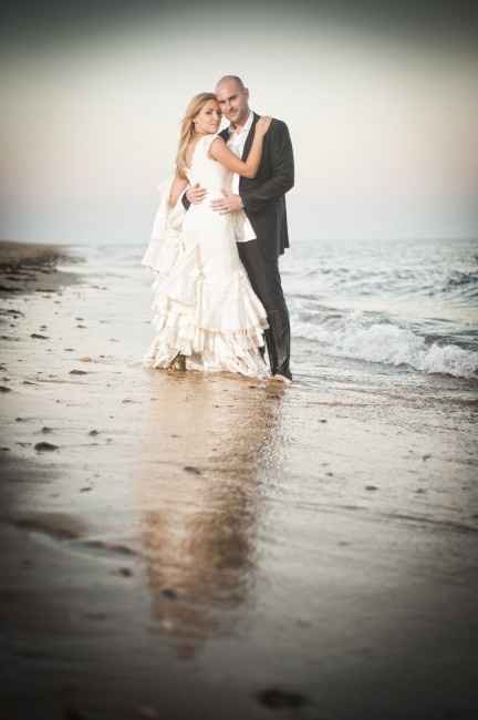 post boda en la playa con la familia