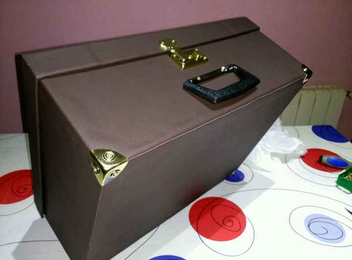 Caja convertida en maleta - 3
