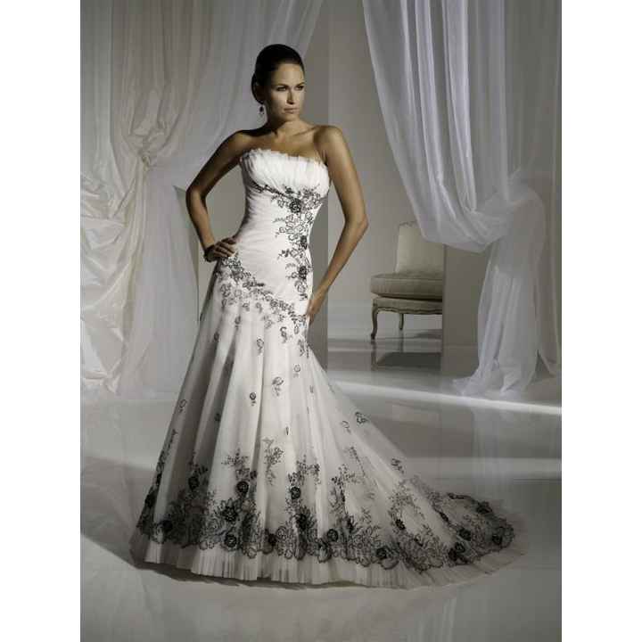 Vestino novia con negro