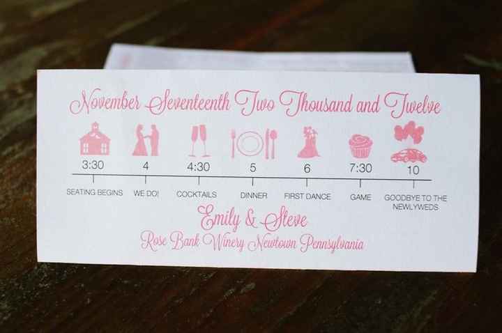 programa de boda