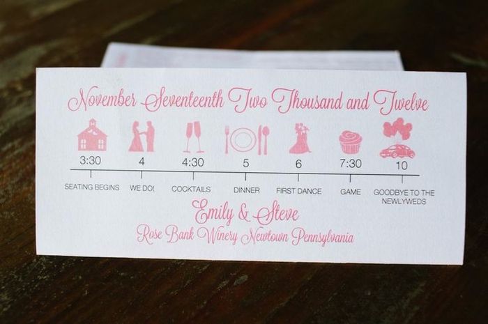 programa de boda