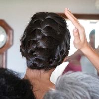 recogido trenza por detrás