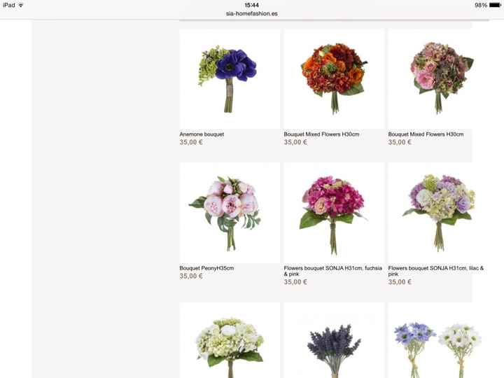 Ramos flores artificiales