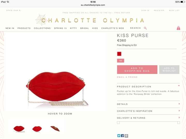 bolso charlotte olympia