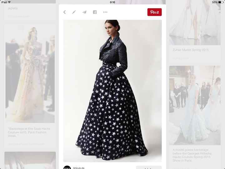 Vestido de novia negro